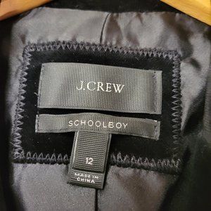 J Crew black velvet blazer